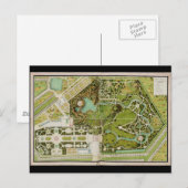 Plan du jardin et chateau de la Reine Briefkaart (Voorkant / Achterkant)