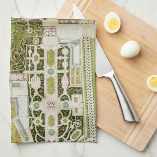 Plan du jardin et chateau de la Reine Theedoek (Quarter Fold)