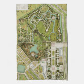 Plan du jardin et chateau de la Reine Theedoek (Verticaal)