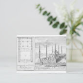 Plan en Uitzicht van de Blauwe Moskee (1609-16), g Briefkaart (Staand voorkant)