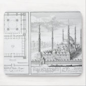 Plan en Uitzicht van de Blauwe Moskee (1609-16), g Muismat (Voorkant)