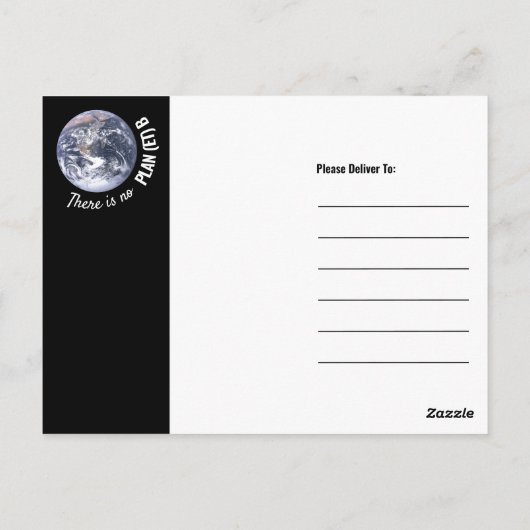 plan (et) b, ontmoetingspunt klimaatverandering ui briefkaart (Achterkant)