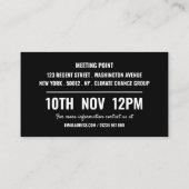 plan (et) b, ontmoetingspunt klimaatverandering ui visitekaartje (Achterkant)