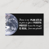 plan (et) b, ontmoetingspunt klimaatverandering ui visitekaartje (Voorkant)