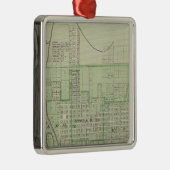 Plan Evansville, Vanderburgh Co. Metalen Ornament (Rechts)