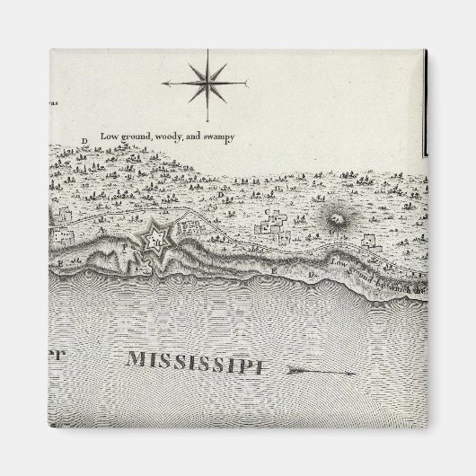 Plan Fort Baton Rouge Magneet (Voorkant)