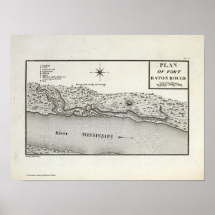 Plan Fort Baton Rouge Poster