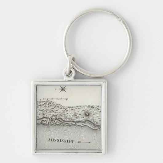 Plan Fort Baton Rouge Sleutelhanger (Voorkant)