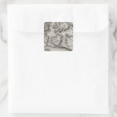 Plan Fort Des Ecores in Margot Vierkante Sticker (Tas)