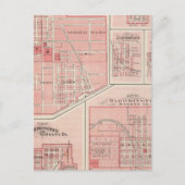 Plan Green Castle, Putnam Co met Bloomington Briefkaart (Voorkant)