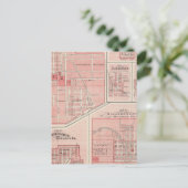 Plan Green Castle, Putnam Co met Bloomington Briefkaart (Staand voorkant)