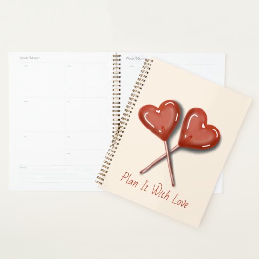 Plan Het Met Liefde Hart Lollypop Planner (Display)