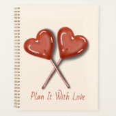 Plan Het Met Liefde Hart Lollypop Planner (Voorkant)