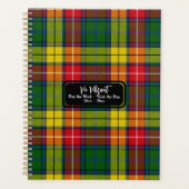 Plan het werk Gepersonaliseerde Groen Rood Geel Pl Planner (Voorkant)