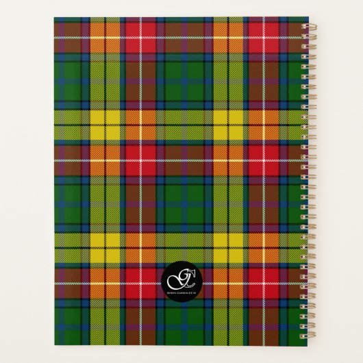 Plan het werk Gepersonaliseerde Groen Rood Geel Pl Planner (Achterkant)