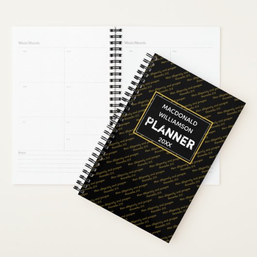 PLAN IJVERIG & PROSPER Christelijk Living Zwart Planner (Display)