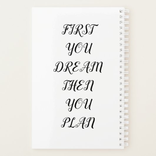 Plan je dromen planner (Achterkant)