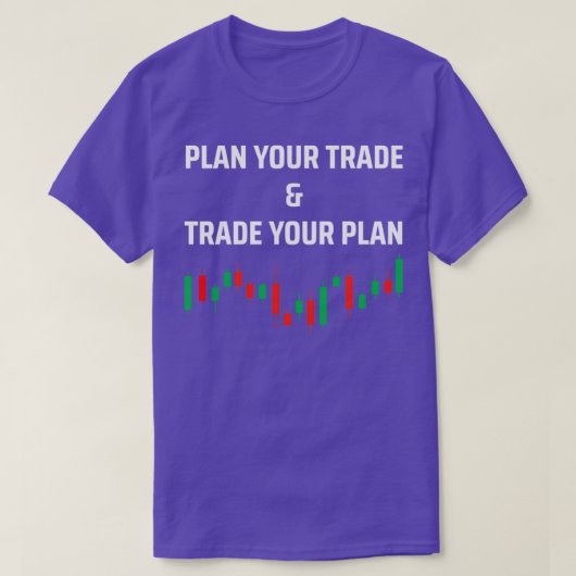 plan je handels belegger bullish bearish 1 t-shirt (Design voorkant)