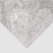 plan-John Rocque van Parijs Tissuepapier (Detail)
