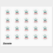 Plan Lachen Lachen Herhaal Schattigee lerarengift Ronde Sticker (Vel)