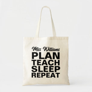 plan les geven in slaap-herhaling canvas tas voor