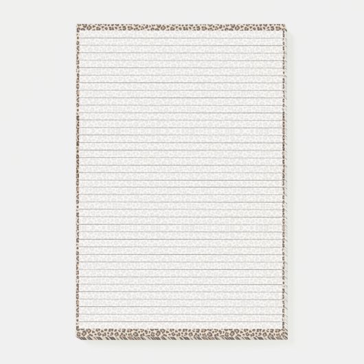 Plan met mij | Stevige dagelijkse Cheetah-afdrukke Post-it® Notes (Voorkant)