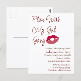 Plan met mijn Gal Gang gepersonaliseerde Galentine Briefkaart