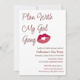 Plan met mijn Gal Gang gepersonaliseerde Galentine Kaart