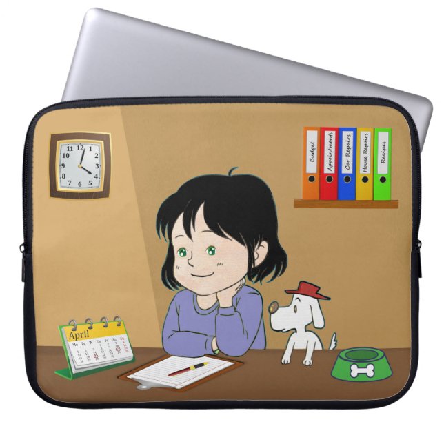 Plan-O-Pooch Laptop Sleeve (Voorkant)