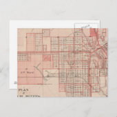 Plan of Council Bluffs, Pottawattamie Co. Briefkaart (Voorkant / Achterkant)