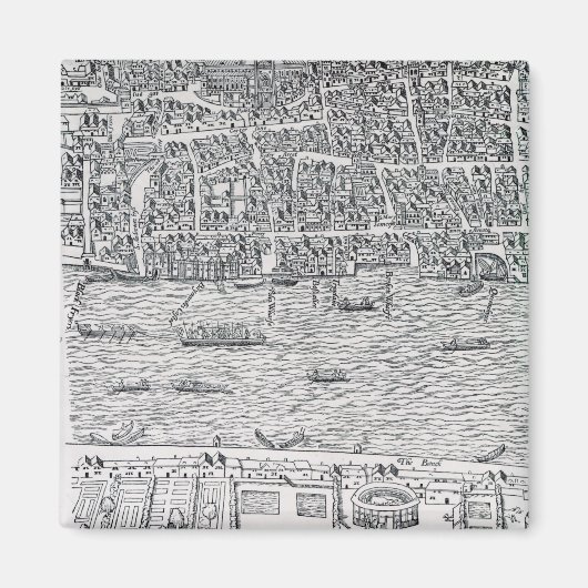 Plan of London, c.1560-70 Magneet (Voorkant)