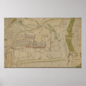 Plan of the Water Supply System in Görlitz, 1794 Poster (Voorkant)