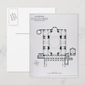 Plan om de richtlijn van narthex te shows briefkaart (Voorkant / Achterkant)