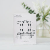 Plan om de richtlijn van narthex te shows briefkaart (Staand voorkant)