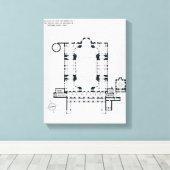 Plan om de richtlijn van narthex te shows canvas afdruk (Insitu (Houten vloer))