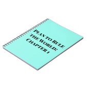 Plan om de wereld te regeren: Chapter 1' Duck Egg  Notitieboek (Linkerzijde)