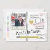 Plan om er te zijn Bullet Journal Kalender Foto Save The Date (Voorkant)
