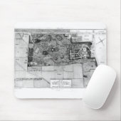 Plan Parc Monceau in Parijs Muismat (Met muis)