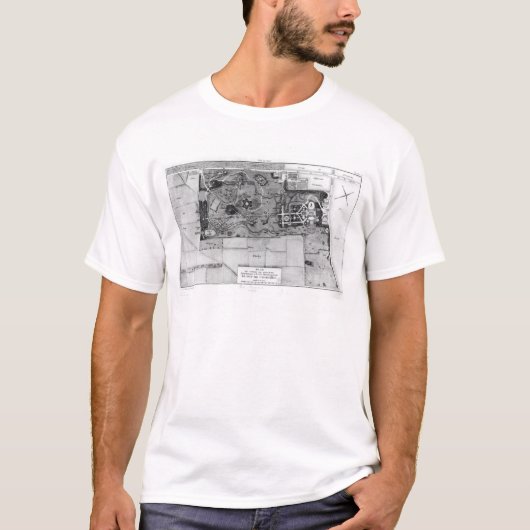 Plan Parc Monceau in Parijs T-shirt (Voorkant)