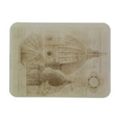Plan, Sectie en Hoogte van de Kathedraal van Flore Magneet (Horizontaal)