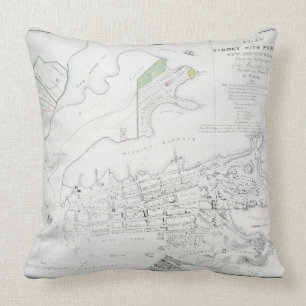 Plan Sydney met Pyrmont, New South Wales, het Kussen