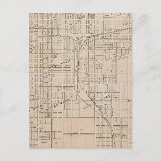Plan Terre Haute, Vigo Co. Briefkaart (Voorkant)