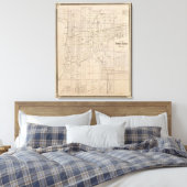 Plan Terre Haute, Vigo Co. Canvas Afdruk (Insitu (Slaapkamer))