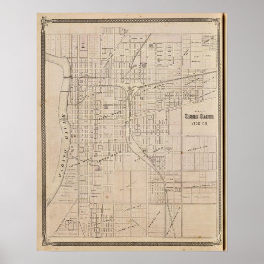 Plan Terre Haute, Vigo Co. Poster (Voorkant)
