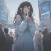 Plan the date | 東京娘 GenerartiveAI シール Sticker (Voorkant)