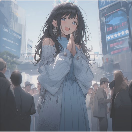 Plan the date | 東京娘 GenerartiveAI シール Sticker (Voorkant)