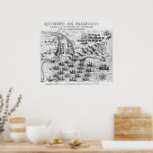 Plan tonen hoe Francis Drake Stormed Poster (Keuken)