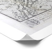 Plan van Birmingham, 1731, gepubliceerd in 1789 (e Poster (Hoek)