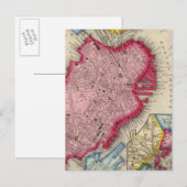 Plan van Boston Briefkaart (Voorkant / Achterkant)