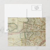 Plan van Boston en Charleston Briefkaart (Voorkant / Achterkant)